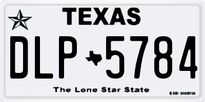TX license plate DLP5784