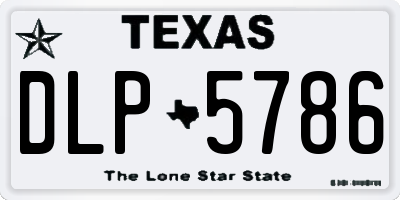 TX license plate DLP5786