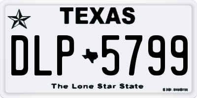 TX license plate DLP5799