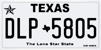 TX license plate DLP5805