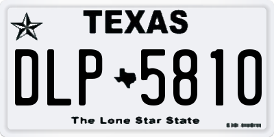 TX license plate DLP5810