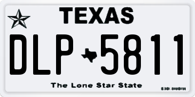 TX license plate DLP5811