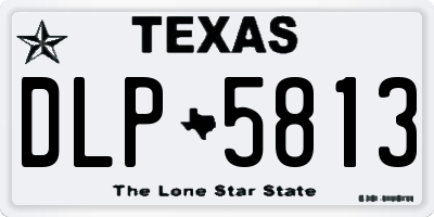 TX license plate DLP5813