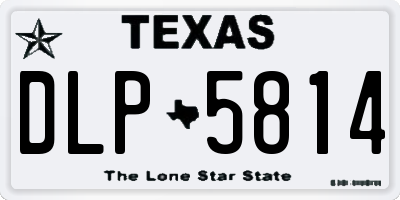 TX license plate DLP5814