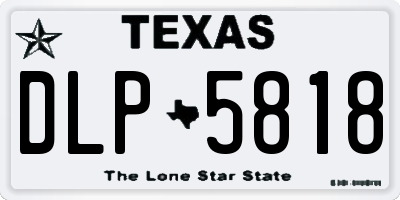 TX license plate DLP5818