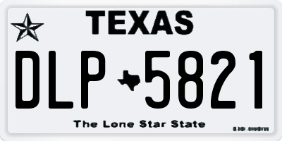 TX license plate DLP5821