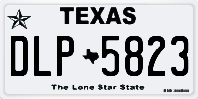 TX license plate DLP5823