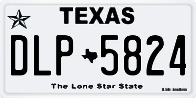 TX license plate DLP5824