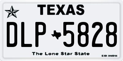 TX license plate DLP5828