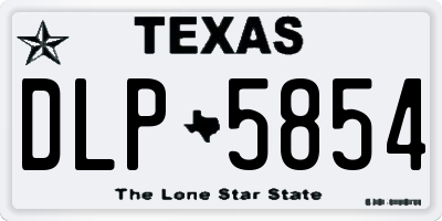 TX license plate DLP5854
