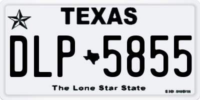 TX license plate DLP5855