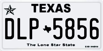 TX license plate DLP5856