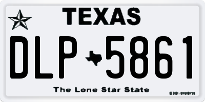 TX license plate DLP5861