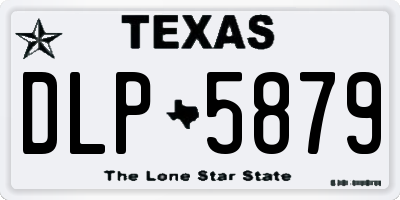 TX license plate DLP5879