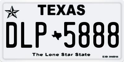 TX license plate DLP5888