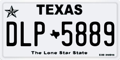 TX license plate DLP5889