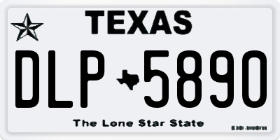 TX license plate DLP5890