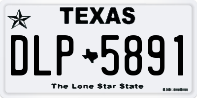 TX license plate DLP5891