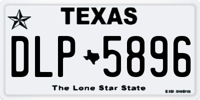 TX license plate DLP5896