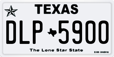 TX license plate DLP5900