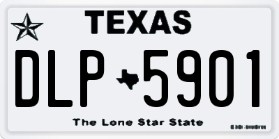 TX license plate DLP5901