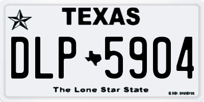 TX license plate DLP5904