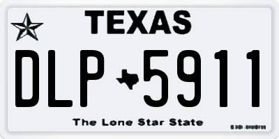 TX license plate DLP5911