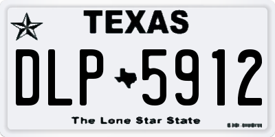 TX license plate DLP5912