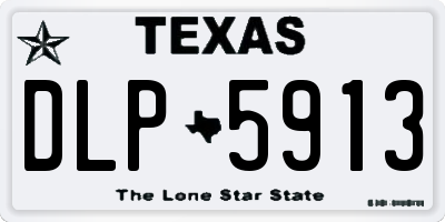 TX license plate DLP5913