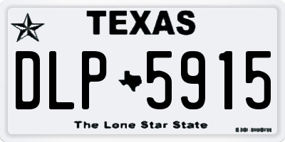 TX license plate DLP5915