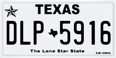 TX license plate DLP5916