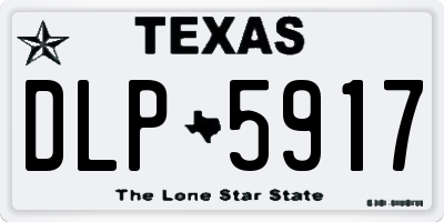 TX license plate DLP5917