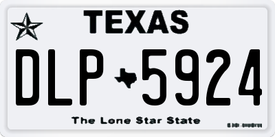 TX license plate DLP5924