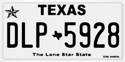 TX license plate DLP5928