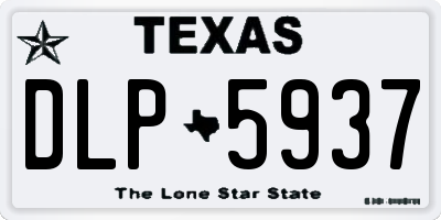 TX license plate DLP5937