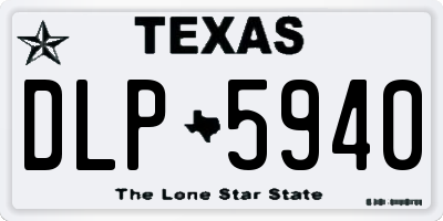 TX license plate DLP5940
