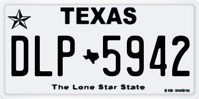 TX license plate DLP5942