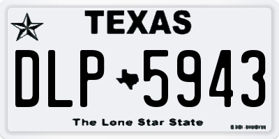 TX license plate DLP5943