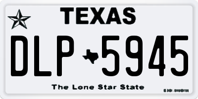 TX license plate DLP5945