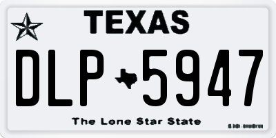 TX license plate DLP5947