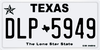 TX license plate DLP5949