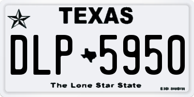 TX license plate DLP5950
