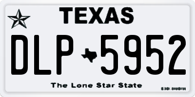 TX license plate DLP5952