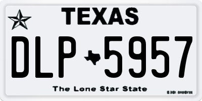TX license plate DLP5957