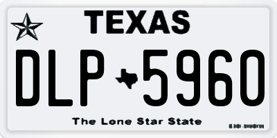 TX license plate DLP5960