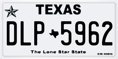 TX license plate DLP5962