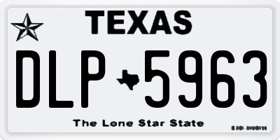 TX license plate DLP5963