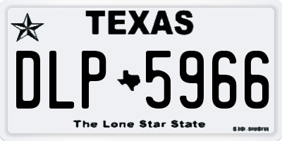 TX license plate DLP5966