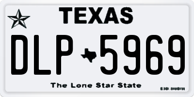 TX license plate DLP5969