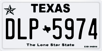 TX license plate DLP5974